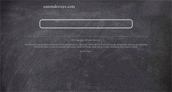 Desktop Screenshot of canondrivers.com